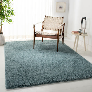 Safavieh August Shag Collection AUG900 Rug, Aqua, 5'3" x 7'6"