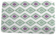 Upscale Getaway Diamond Jive 2 Geometric Print Bath Mat, Soft Green, 21"x34"