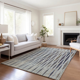 Premium Machine Washable Mayfield AMF31 Ocean 5' x 7'6" Rug