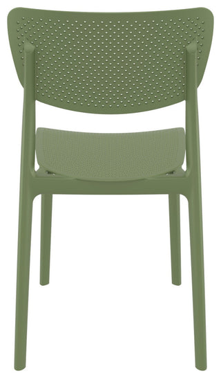 Lucy Outdoor Dining Chair, Set of 2, Olive Green