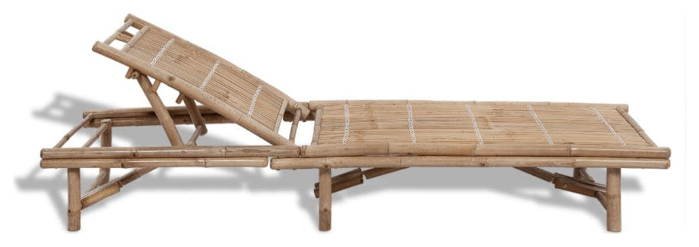 vidaXL Sun Lounger Bamboo