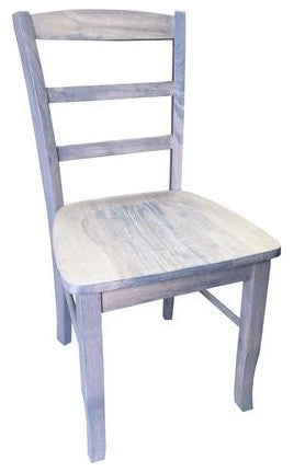 Driftwood Grey Ladder Back Farmhouse Chair