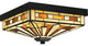 Quoizel TF5622MBK 2-Light Flush Mount, Tiffany