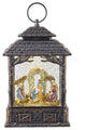 Kurt Adler 11" Battery-Operated LED Nativity Scene Water Lantern