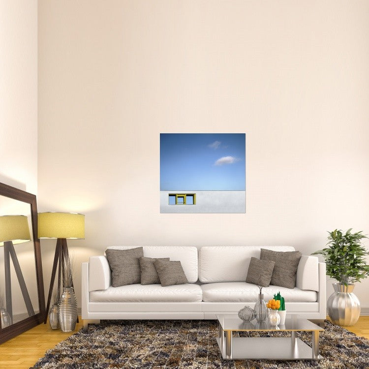 "Yellow Window" Stretched Canvas Giclee by Gilbert Claes, 40x37"