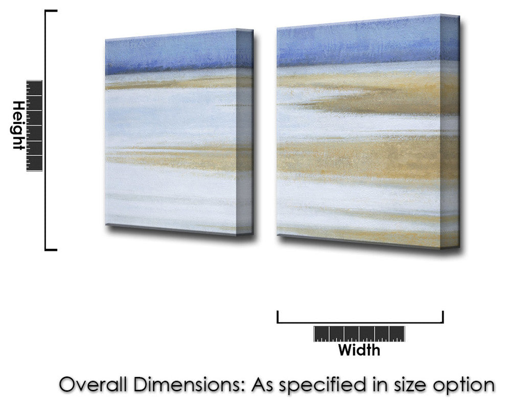 Ready2HangArt 'Coast at Dawn' by Norman Wyatt Jr. 2-PC Canvas Art Set, 40' Hx6