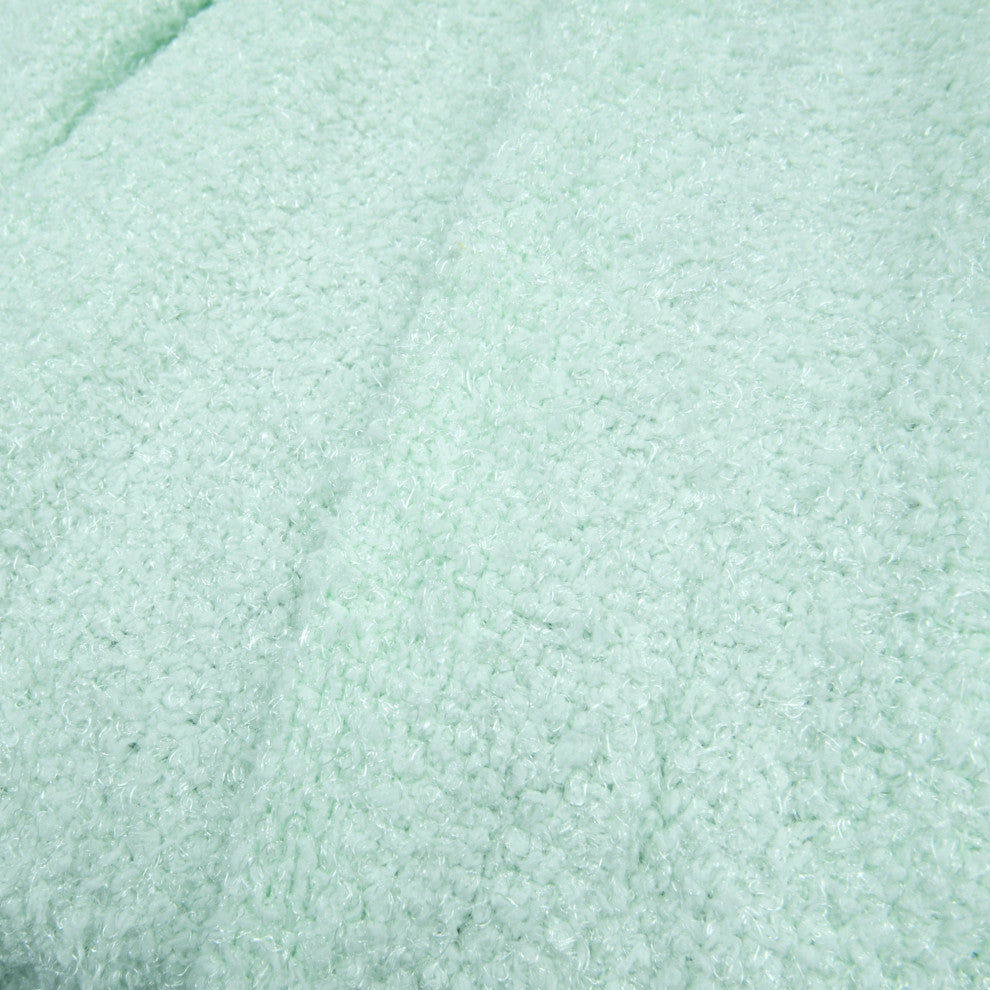 Fluffy Knitted Throw, Harbor Gray, 50"x60"