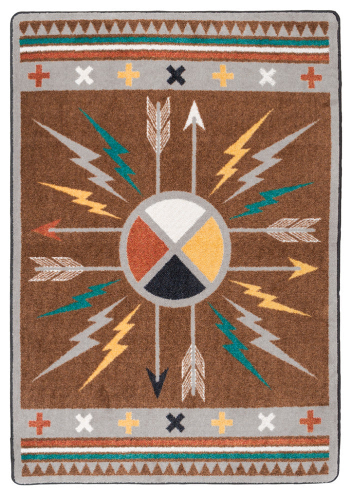 Muroc, Brown, 5'x8'