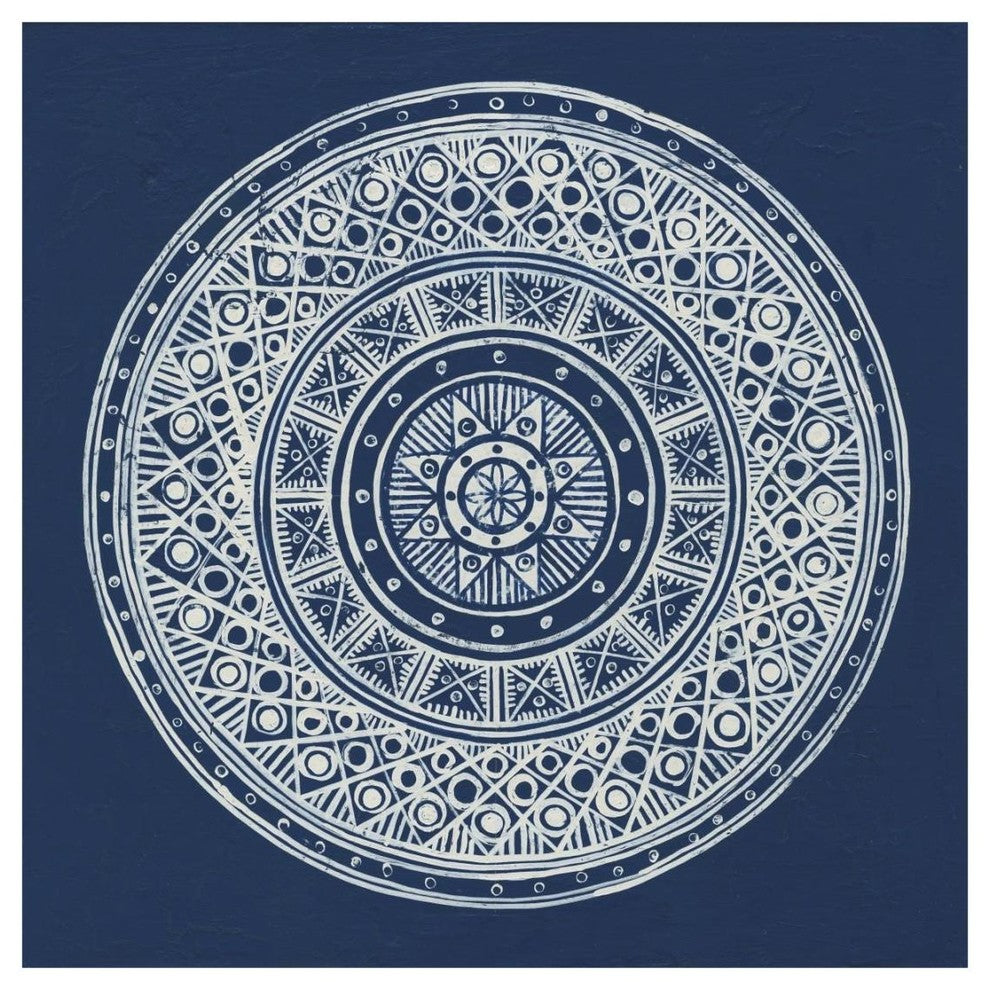 "Seville IV Dark Blue FB" Digital Paper Print by Kathrine Lovell, 20"x20"