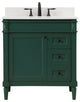 Home Living 21" Transitional Green-Light Bathroom Vanity