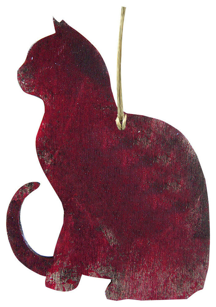 Cat Face Ornaments, Set of 3