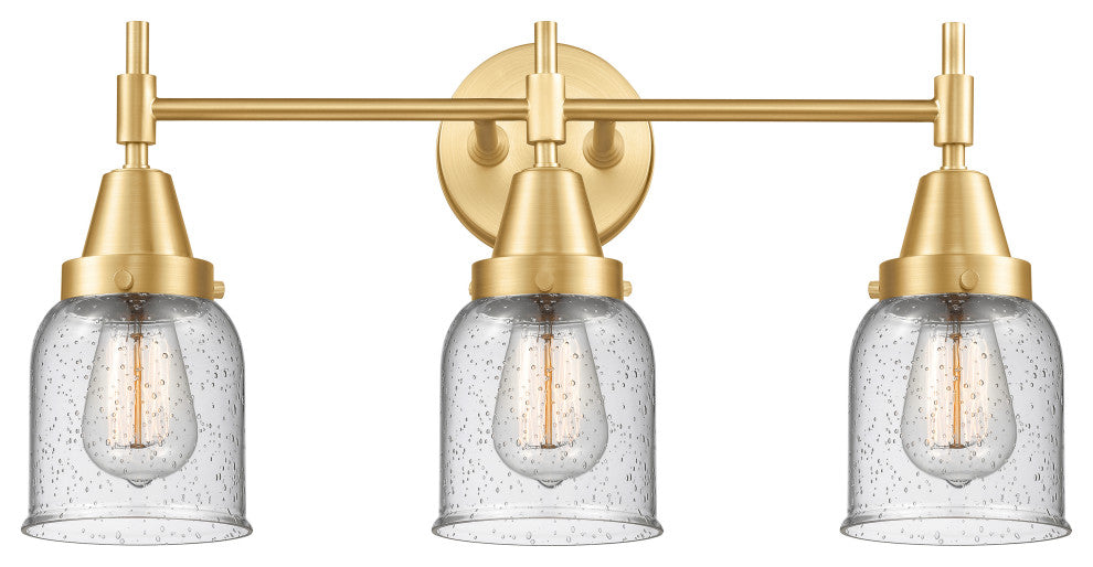 Innovations 447-3W-SG-G54 3-Light Bath Vanity Light, Satin Gold