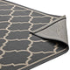 Avena Moroccan Quatrefoil Trellis 9x12 Indoor and Outdoor Area Rug, Gray/Beige