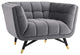 Adept Upholstered Velvet Armchair