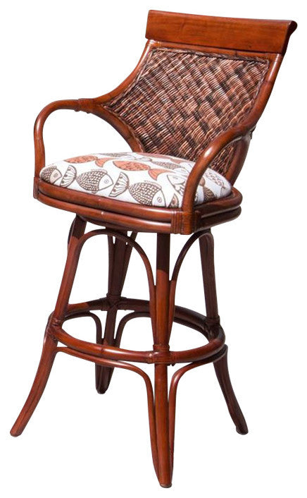 Bermuda 30" Barstool In Sienna With Escapade Sand
