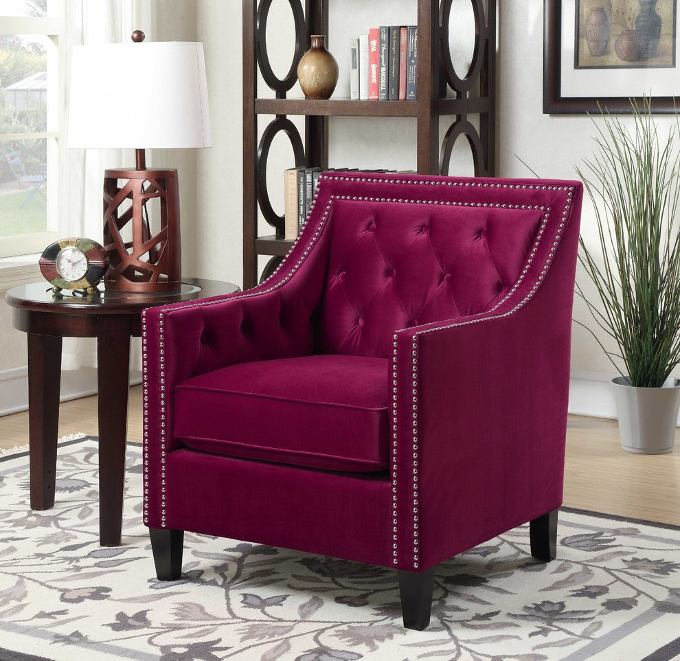 Teagan Accent Chair, Red