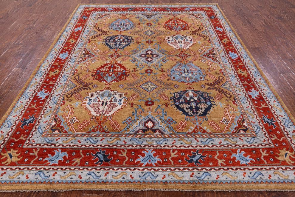 Super Kazak Handmade Wool Rug 8' 0" X 10' 0" Q9501