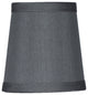 Gray Mini Faux Silk Chandelier Lamp Shade, 3x4x4"
