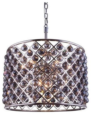 Elegant Lighting Madison 28" 8 Light Royal Crystal Pendant Lamp