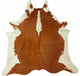 6 Ft Hereford Brindled Cowhide Rug