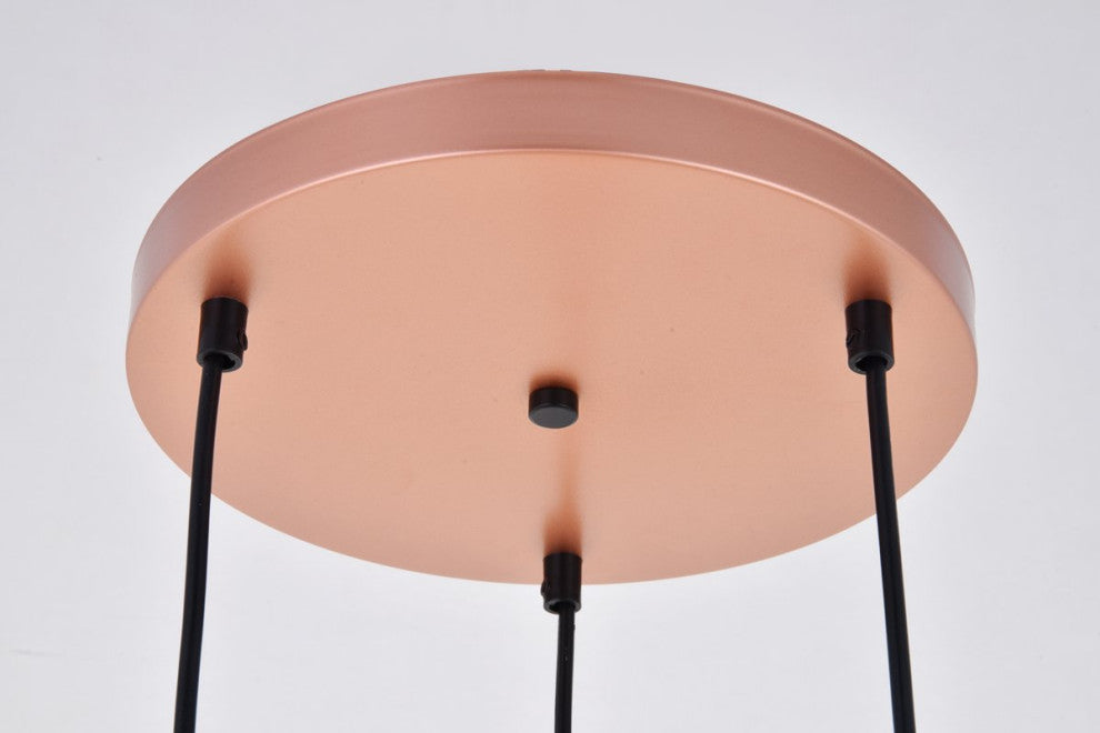 Nicholas 3-Light Honey Gold Pendant