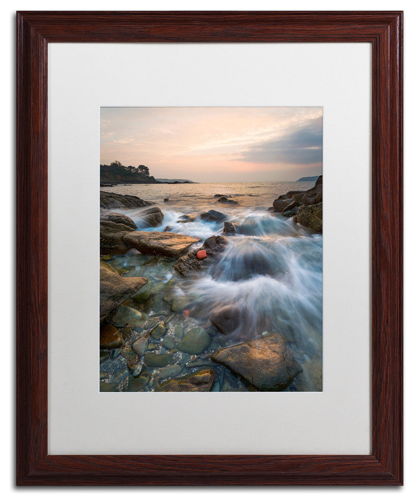 Mathieu Rivrin ''Story of a Wave'' Matted Framed Art, 16x20