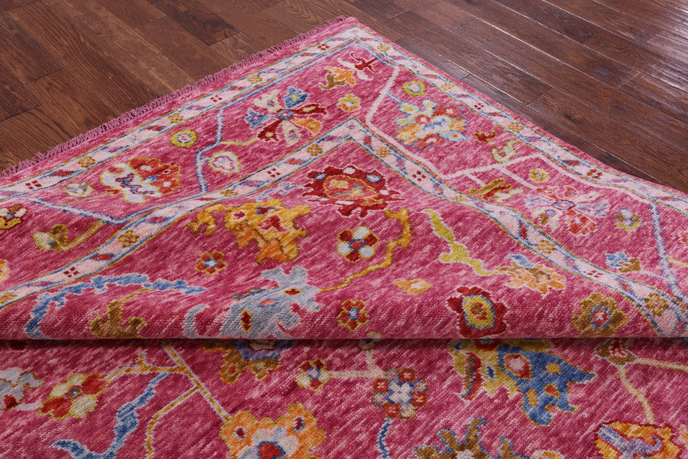 Turkish Oushak Handmade Wool Rug 7' 11" X 9' 9" - Q16067