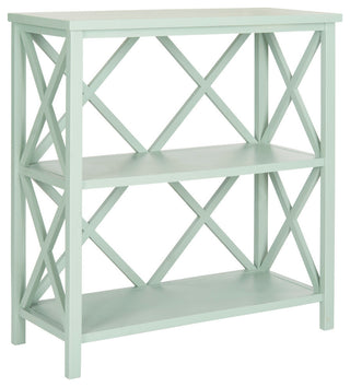 Safavieh Liam 2 Tier Open Bookcase, Dusty Green