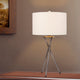 Rust Black Tripod Metal Table Lamp, 31"