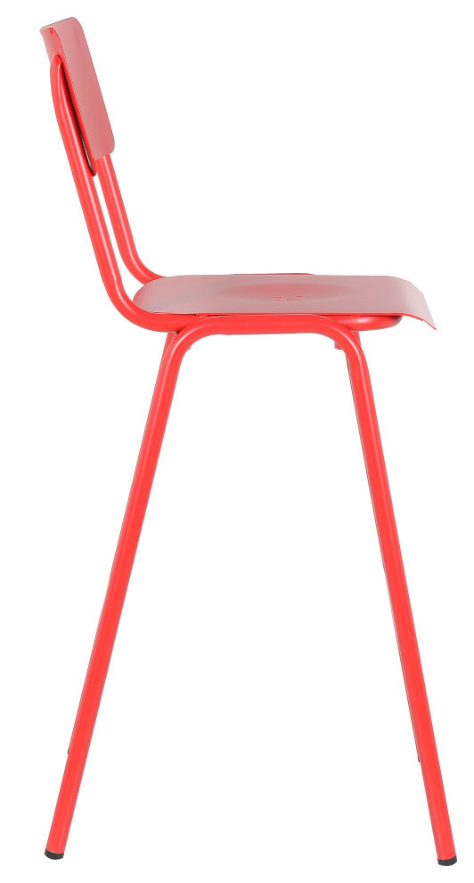Corrisa 30'' Patio Bar Stool,Frosted Red (Set of 2)