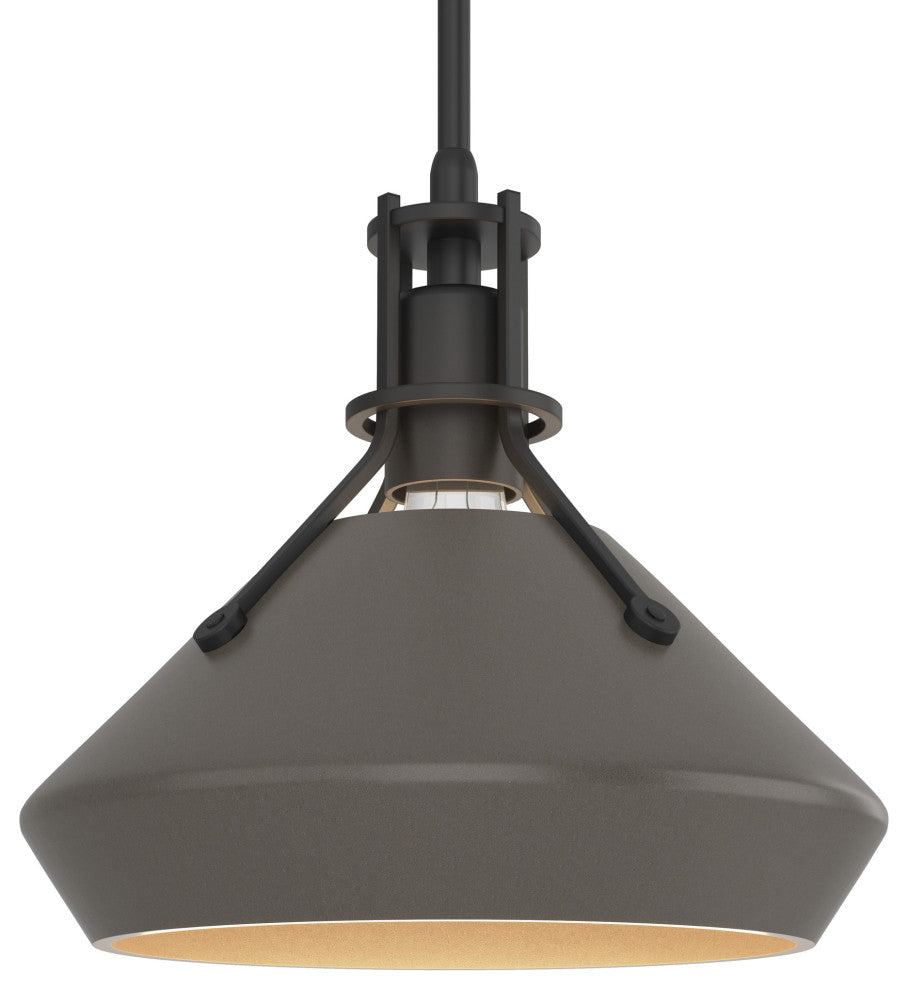 Henry with Chamfer Pendant, Black, Dark Smoke Accents