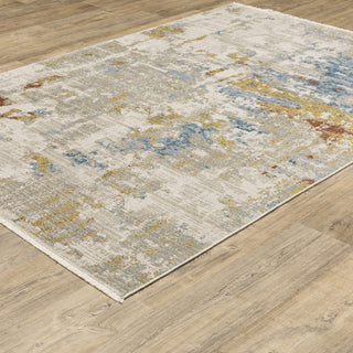 Oriental Weavers Bauer 1340W Abstract Rug, Beige, 6'7"x9'6"