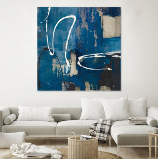 Indigo Retro - 84 x 84 by Lanie Loreth