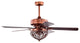 Jacira 52 in. 2-Light Indoor Antique Copper Finish Chandelier with Light Kit