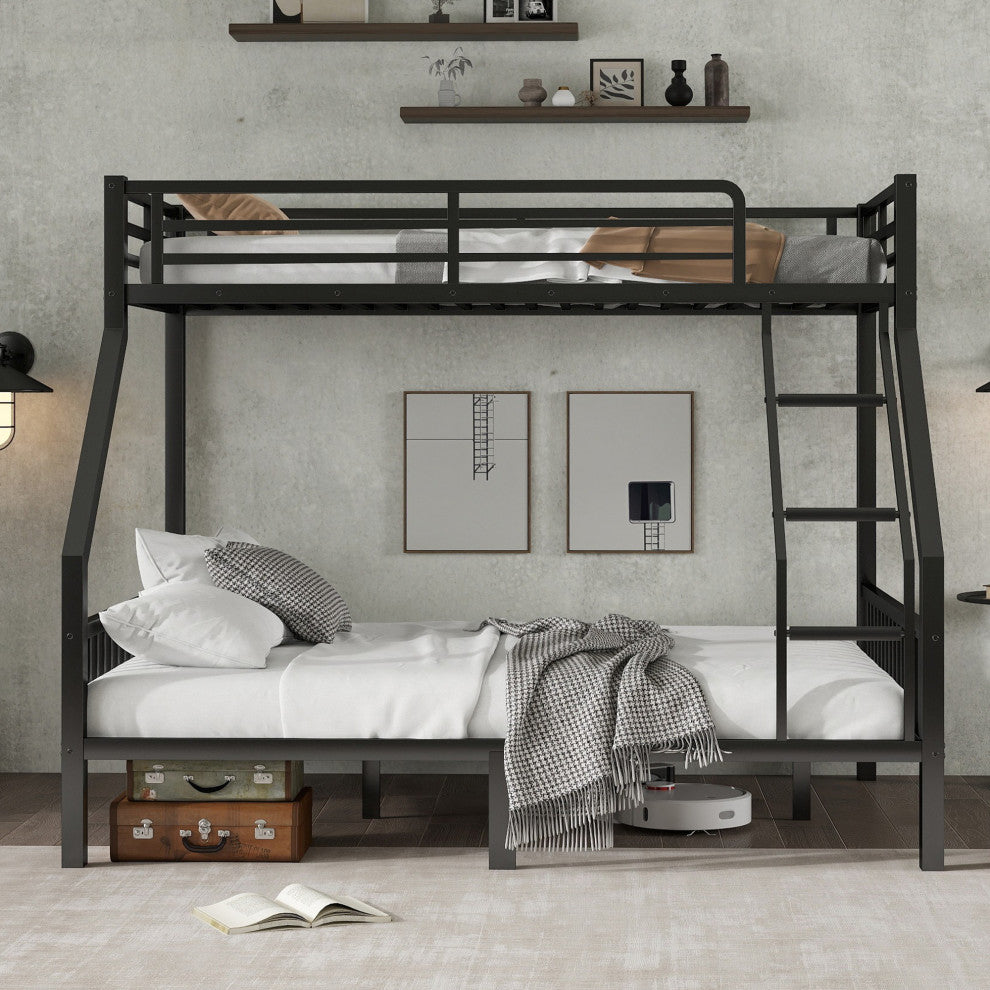 Gewnee Twin XL Over Queen Metal Bunk Bed