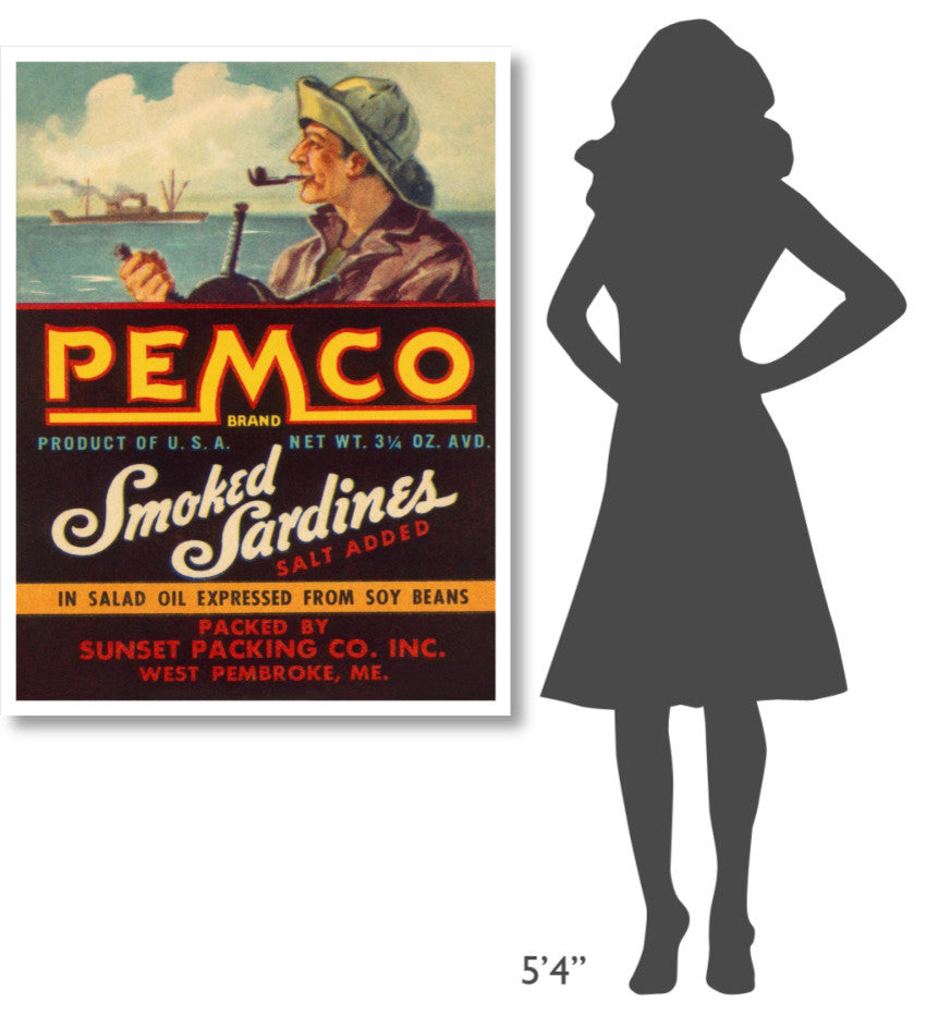 "Remco Smoked Sardines" Digital Paper Print by Retrolabel, 35"x46"