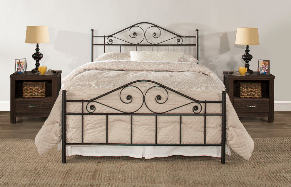 Harrison Bed Set With Rails, Queen