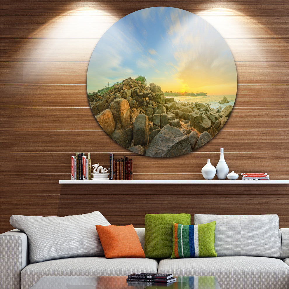 Untouched Romantic Beach Of Sri Lanka, Landscape Disc Artwork, 11"