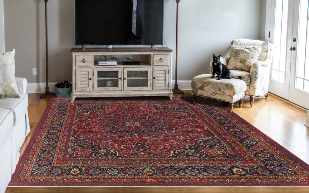 Fine Vintage Distressed Jamie Red Rug