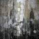 "Empire" Print on Brushed Aluminum, 24"x24"
