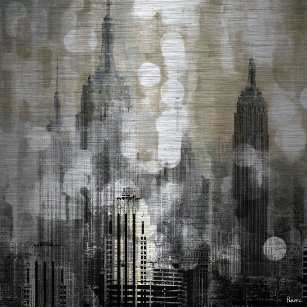 "Empire" Print on Brushed Aluminum, 24"x24"