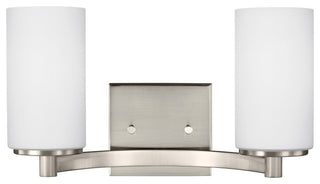 Generation Lighting 4439102EN3 Hettinger 2 Light 14"W LED Vanity - Brushed