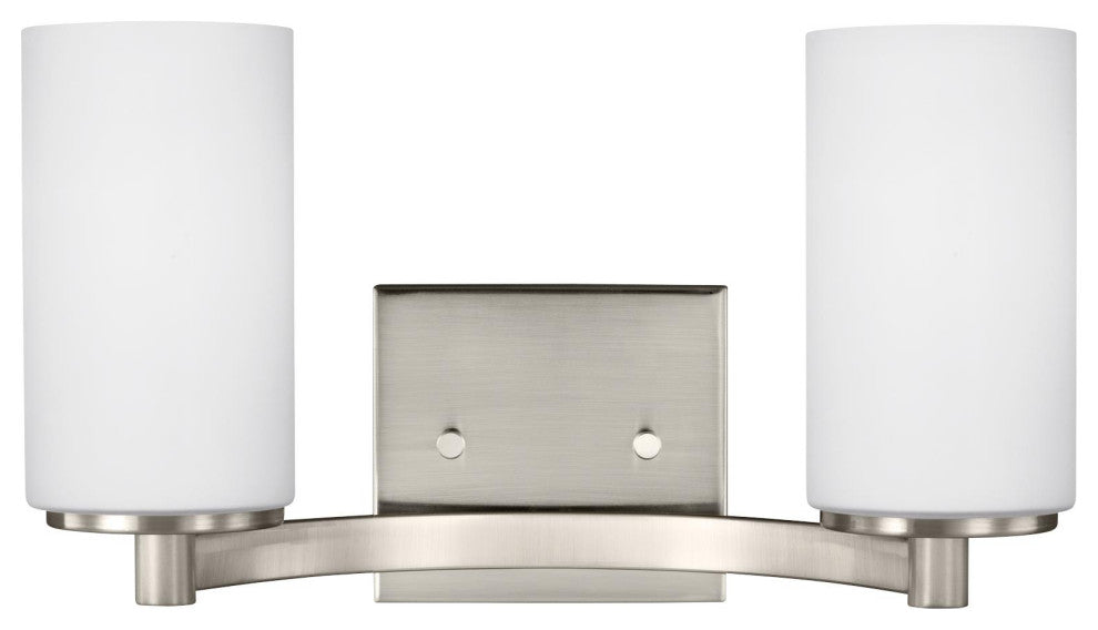 Generation Lighting 4439102EN3 Hettinger 2 Light 14"W LED Vanity - Brushed