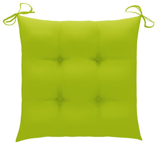 vidaXL Solid Acacia Wood Patio Chairs with Tea Table and Cushions Garden Seat