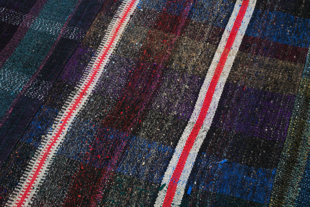 Rug N Carpet - Handmade Anatolian 7' 7'' x 10' 4'' Rustic Patchwork Kilim Rug