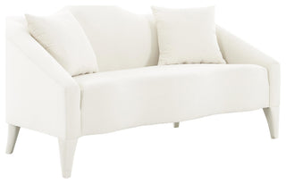 TOV Furniture Naya Cream Velvet Loveseat