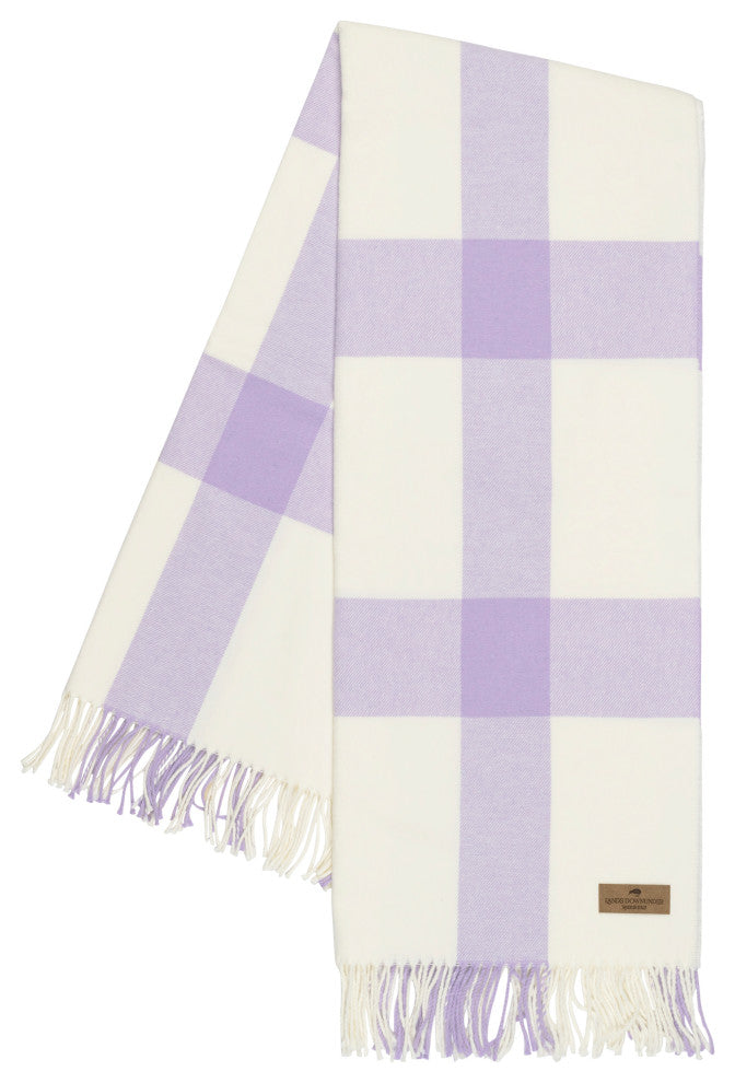 Wellington Plaid Throw, Lilac