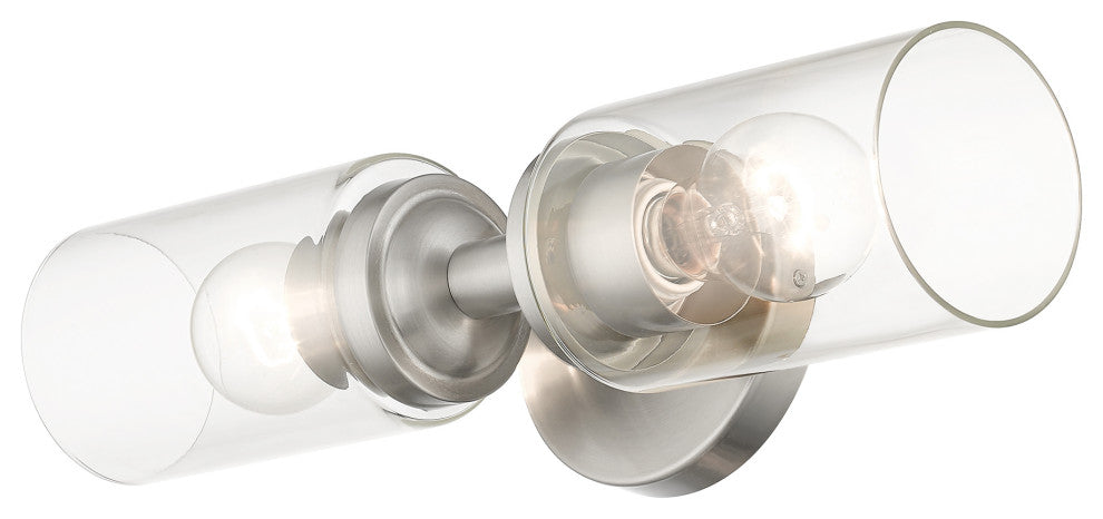Whittier 2-Light Brushed Nickel Vanity Sconce