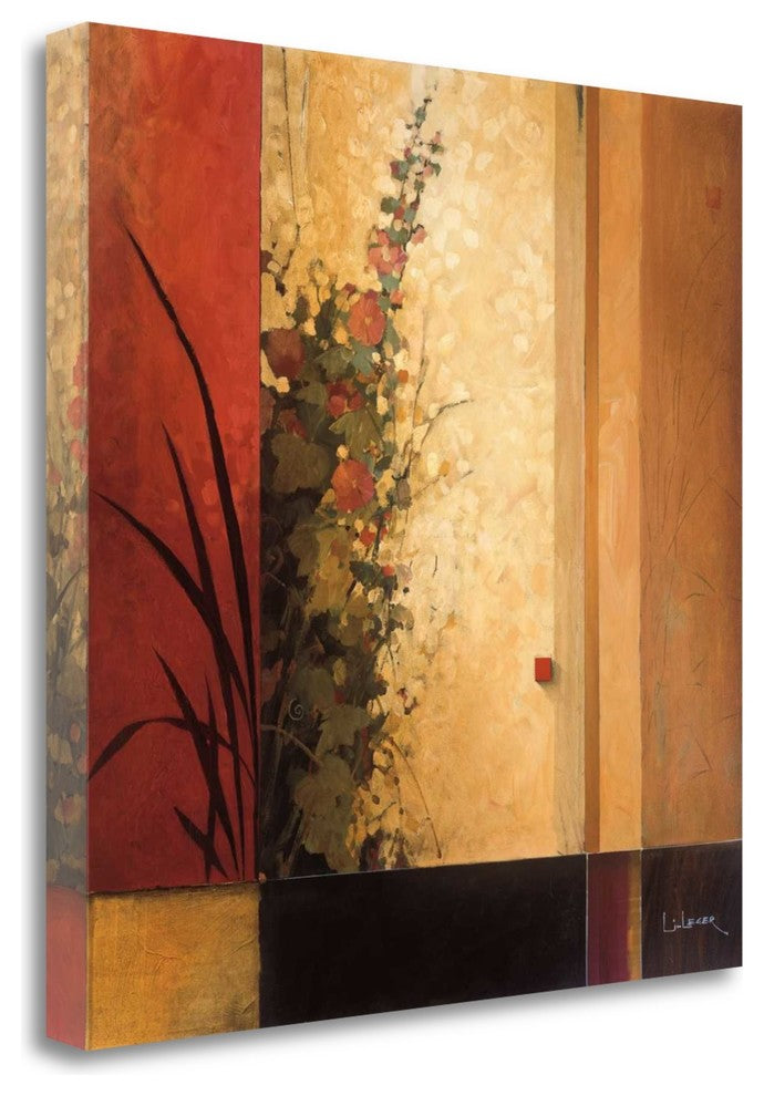 "Hollyhock Garden" By Don Li-Leger, Giclee Print on Gallery Wrap Canvas