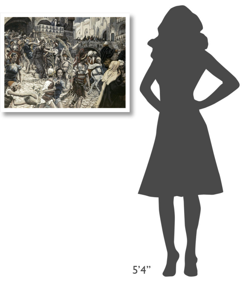 "Jesus Led From Caiaphas" Digital Paper Print by James Tissot, 32"x25"